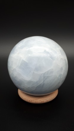 Sphère calcite bleue