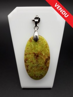 Pendentif opale verte