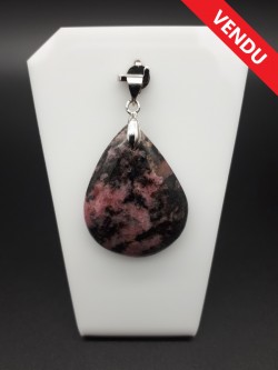 Pendentif rhodonite