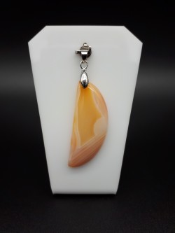 Pendentif agate rubanée