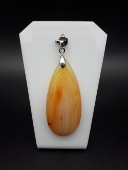 Pendentif agate rubanée