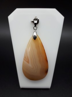 Pendentif agate rubanée