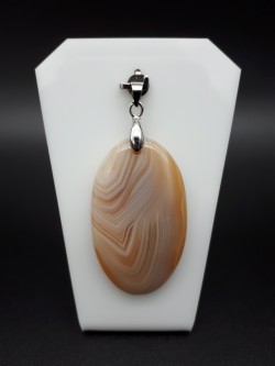 Pendentif agate rubanée