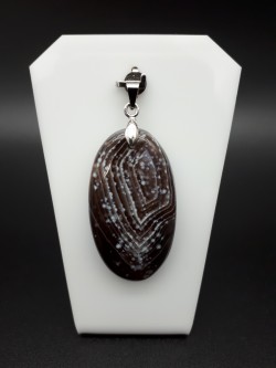 Pendentif agate du Botswana