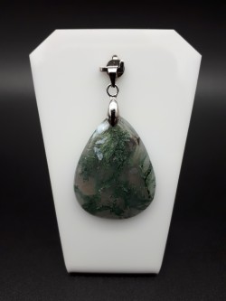 Pendentif agate mousse