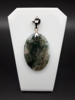 Pendentif agate mousse