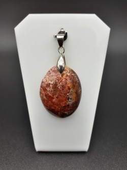 Pendentif opale rouge