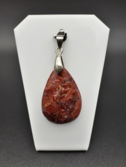 Pendentif opale rouge