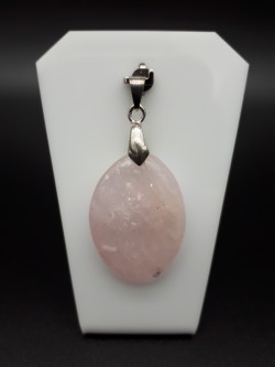 Pendentif quartz rose