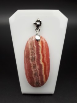 Pendentif rhodochrosite