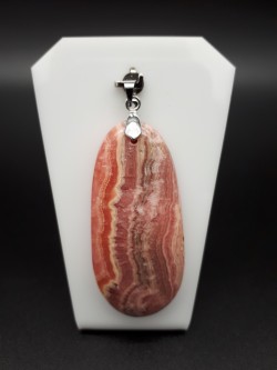 Pendentif rhodochrosite