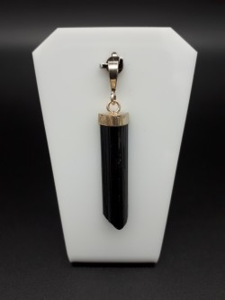 Pendentif tourmaline noire...