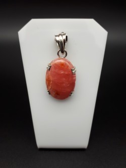 Pendentif rhodochrosite