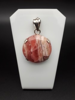 Pendentif rhodochrosite