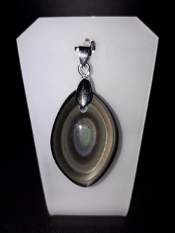 Pendentif obsidienne œil...