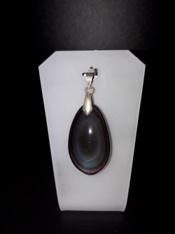 Pendentif obsidienne œil...