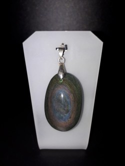 Pendentif obsidienne œil...