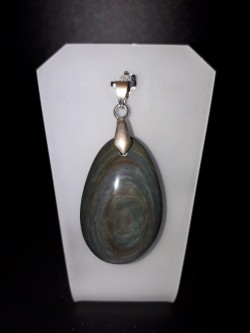 Pendentif obsidienne œil...