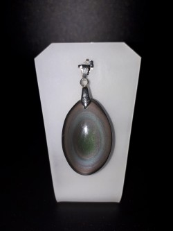 Pendentif obsidienne œil...