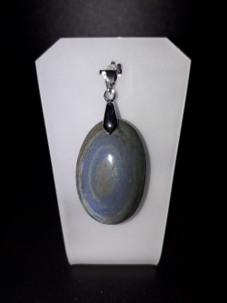 Pendentif obsidienne œil...