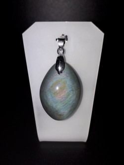 Pendentif obsidienne œil...