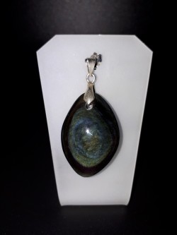 Pendentif obsidienne œil...