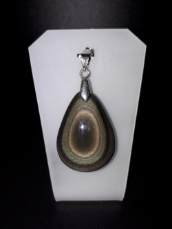 Pendentif obsidienne œil...