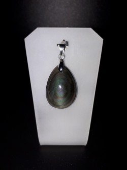 Pendentif obsidienne œil...