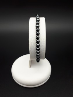 Bracelet hématite perles 4mm