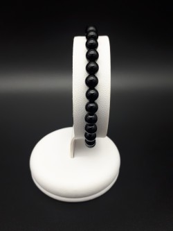 Bracelet onyx perles 6mm