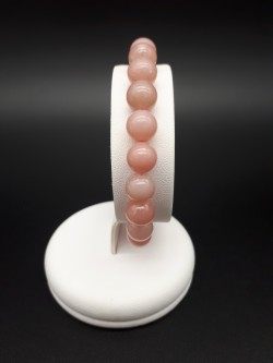 Bracelet opale rose perles 8mm