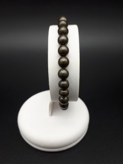 Bracelet pyrite perles 6mm