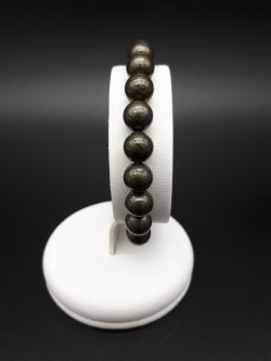 Bracelet pyrite perles 8mm