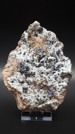 Azurite, malachite sur quartz