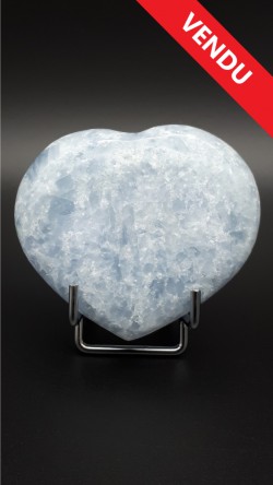 Cœur calcite bleue