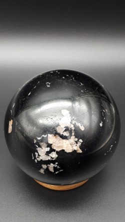 Sphère tourmaline noire