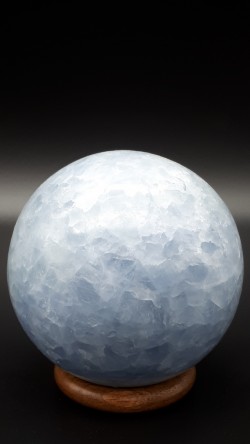 Sphère calcite bleue