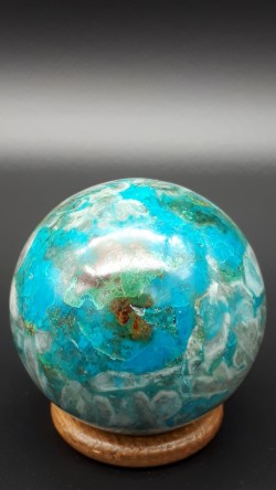 Sphère chrysocolle du Pérou