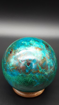 Sphère chrysocolle du Pérou