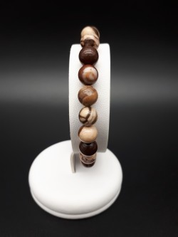 Bracelet jaspe cappuccino...