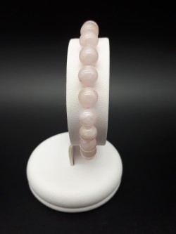 Bracelet morganite perles 8mm