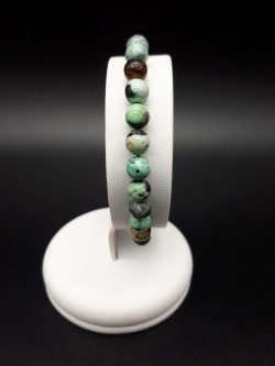 Bracelet variscite perles 6mm