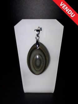 Pendentif obsidienne œil...