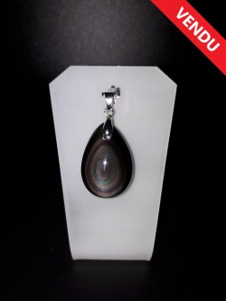 Pendentif obsidienne œil...