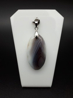 Pendentif agate du Botswana