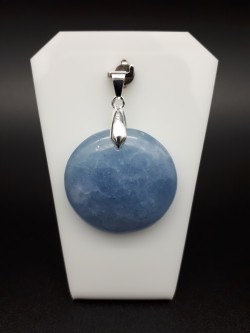 Pendentif calcite bleue