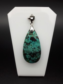 Pendentif jaspe turquoise...