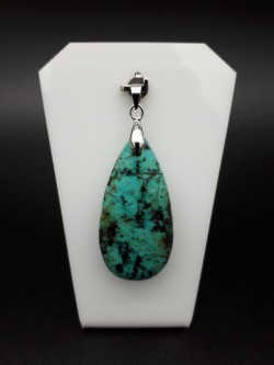 Pendentif jaspe turquoise...