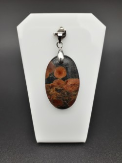 Pendentif obsidienne peanut