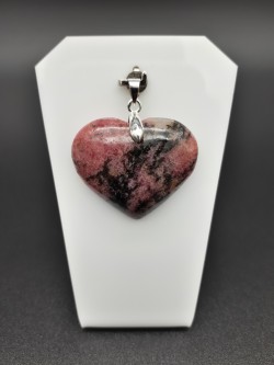 Pendentif rhodonite